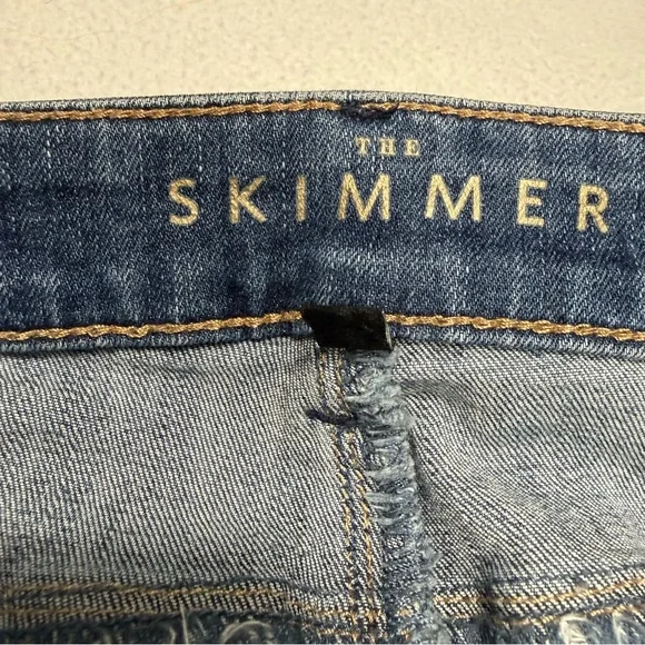 White House Black Market The Skimmer Distressed Mid Rise Jeans Size 8 #2168 - Picture 9 of 10